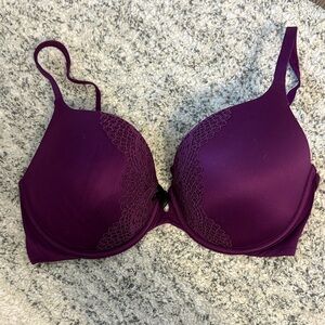 Victoria's Secret Deep Purple Lace Bra